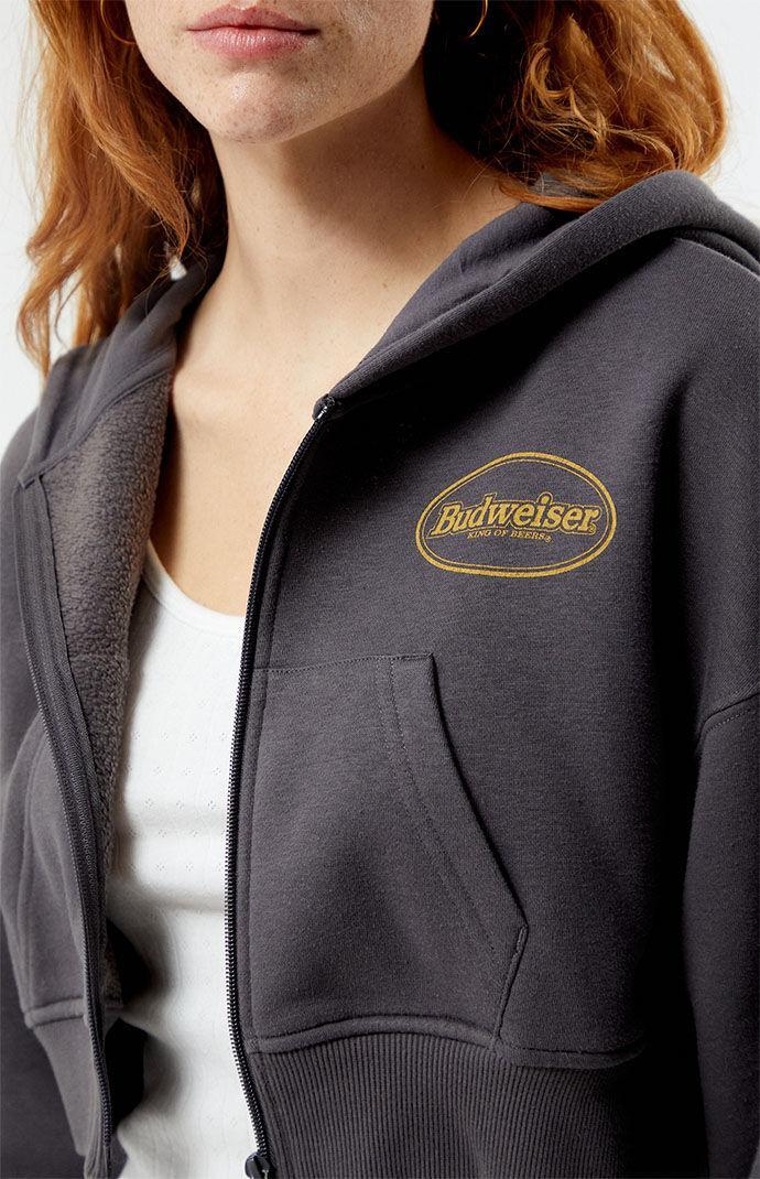 Budweiser Women's By PacSun Stamp Zip Up Hoodie - Product Image