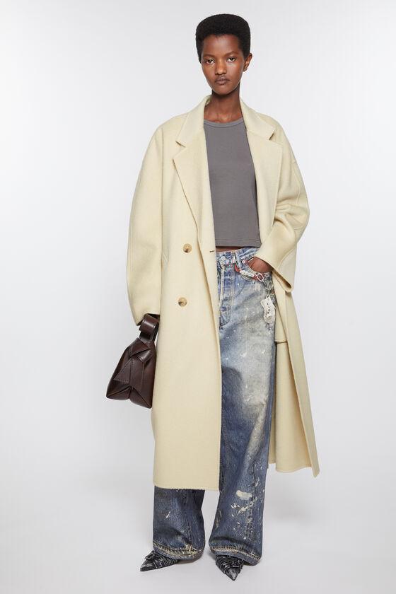 Double-breasted wool coat Product Image