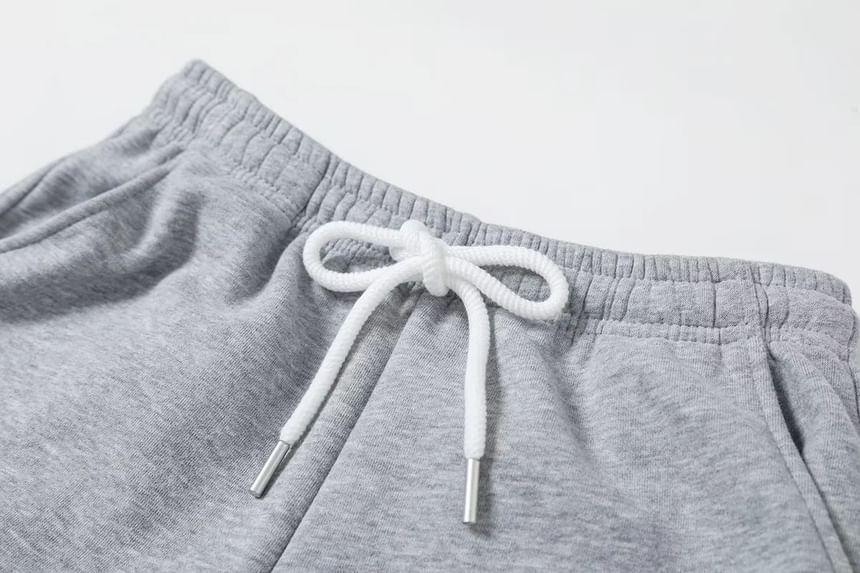 Mid Rise Plain Sweatpants Product Image