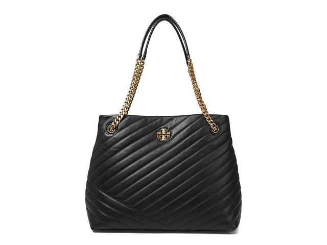 Womens Kira Leather Chevron Tote Bag Product Image