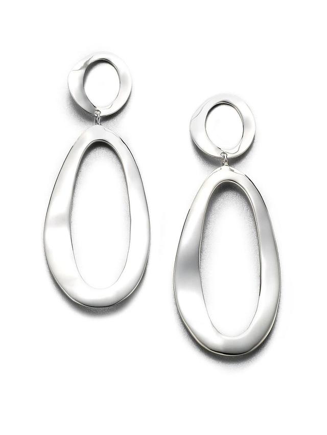 Ippolita Large Oval Snowman Wavy Earrings Product Image