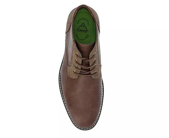 VANCE Franco Mens Plain Toe Chukka Boots Brown Product Image