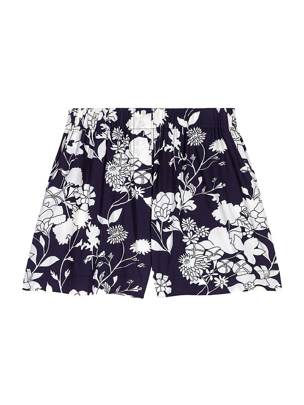 Womens Patterned Cotton Shorts Product Image