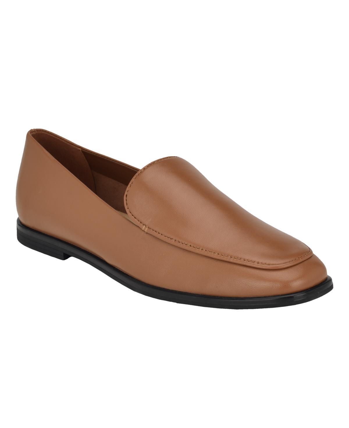 Calvin Klein Womens Nolla Square Toe Slip-On Casual Loafers Product Image