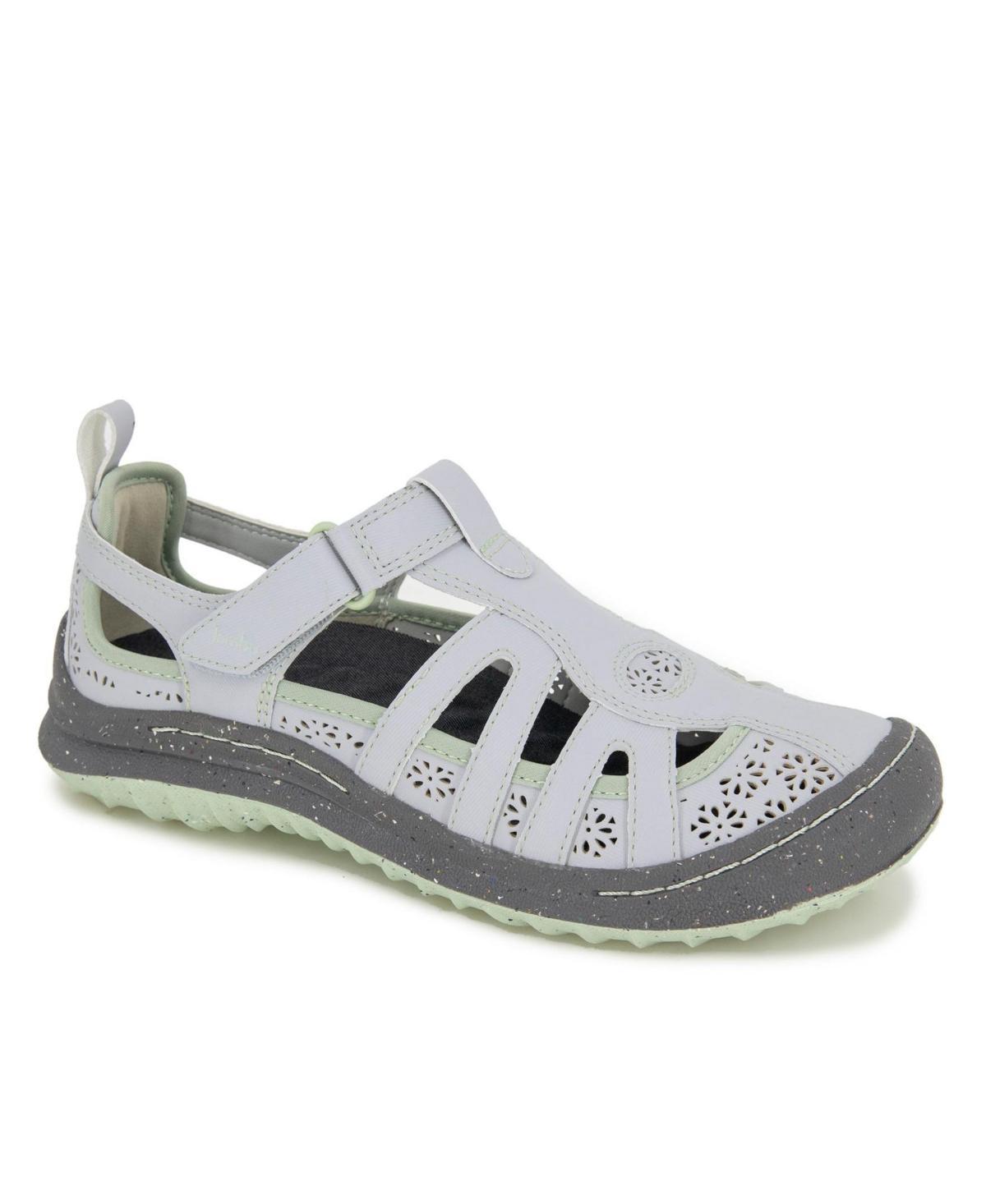 Jambu Womens Joy Flat Sandals - Light Gray Product Image