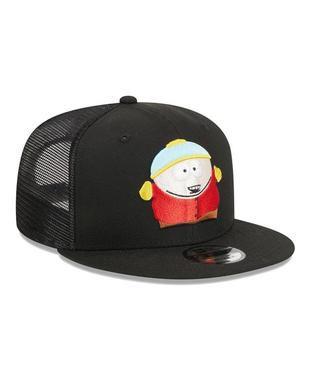 Mens New Era Black South Park Cartman Trucker 9FIFTY Snapback Hat Product Image