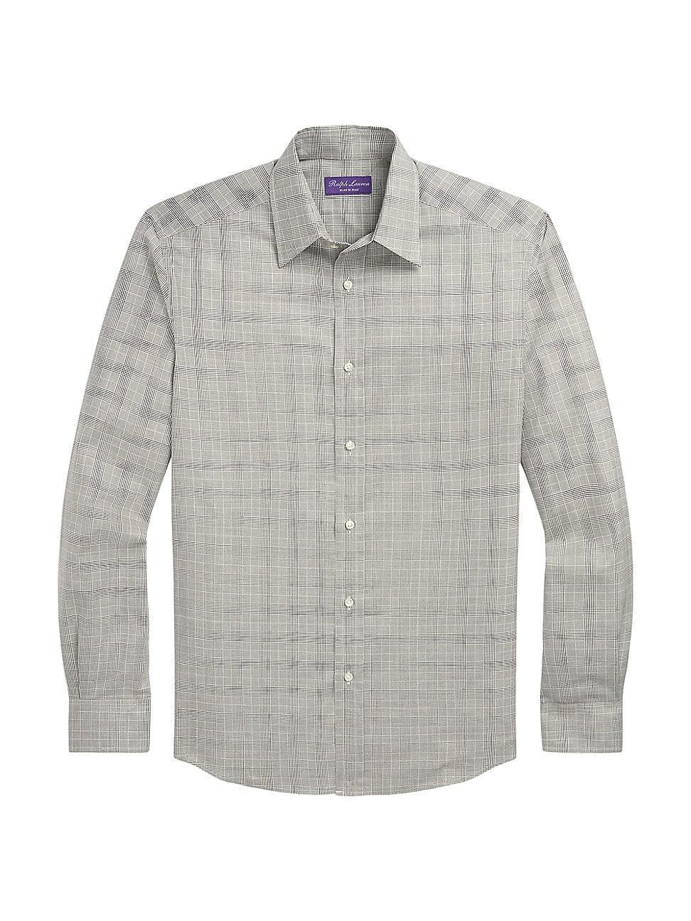 Mens Cotton Flannel Glen-Check Sport Shirt Product Image