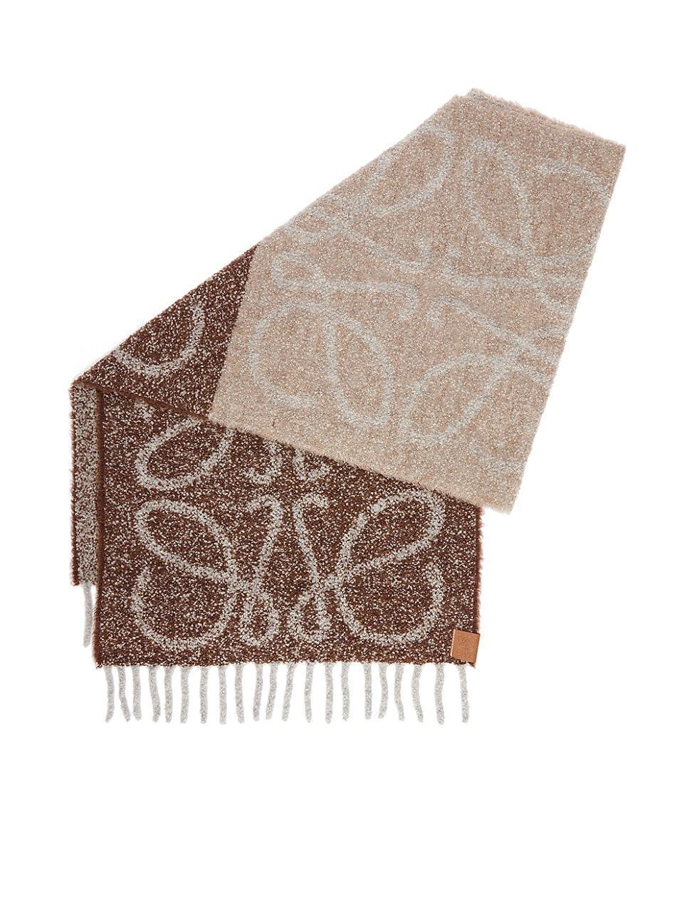 Mens Anagram Logo Alpaca-Blend Scarf Product Image