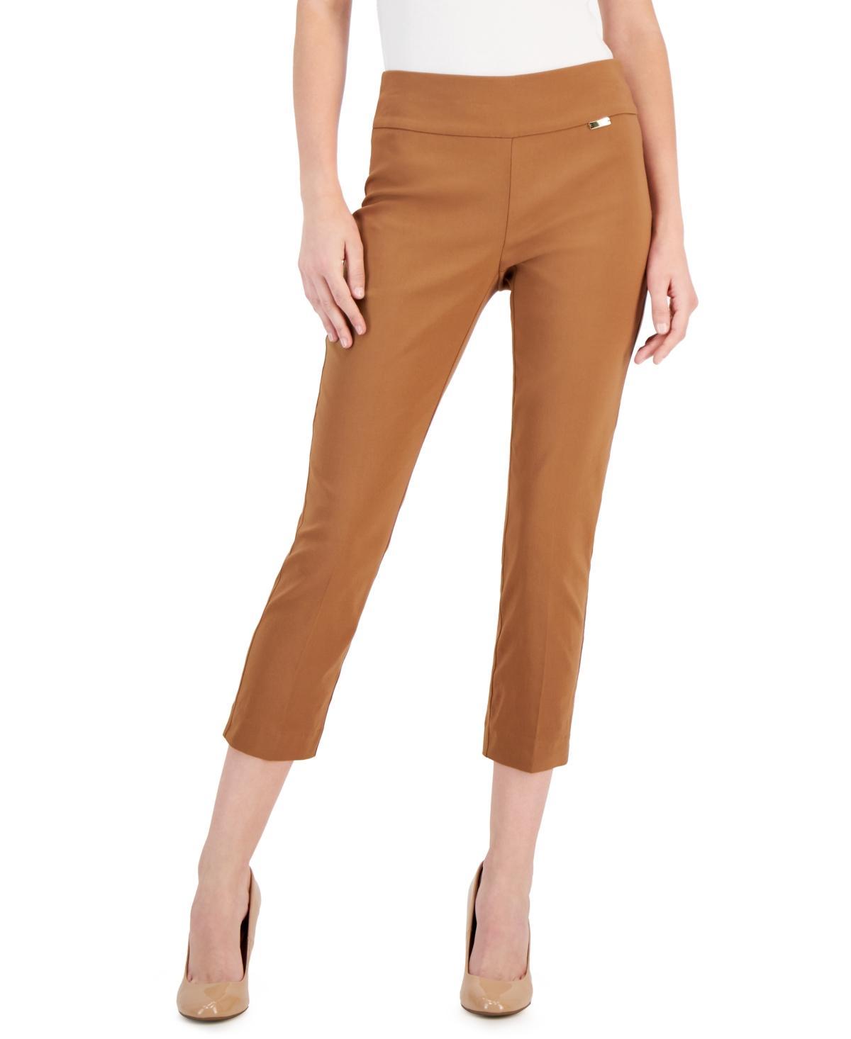 I.n.c. International Concepts Womens Tummy-Control Pull-On Capri Pants, Regular & Petite, Created for Macys Product Image