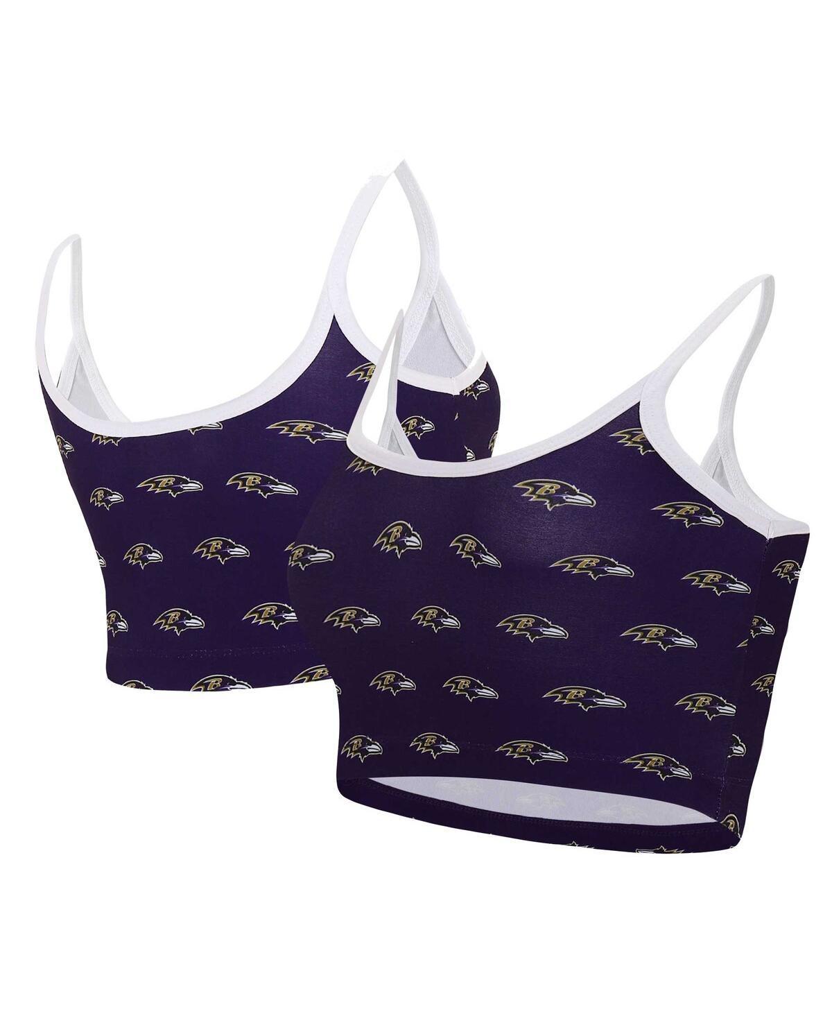 Womens Concepts Sport Baltimore Ravens Gauge Lounge Bralette Product Image