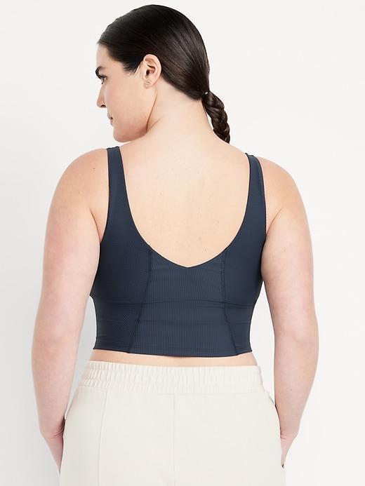 Light Support PowerSoft Ribbed Longline Sports Bra Product Image