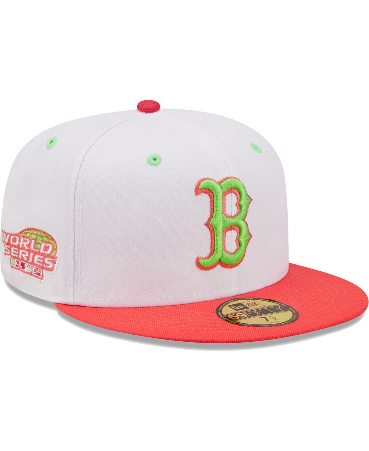 Mens New Era /Coral Boston Red Sox 2004 World Series Strawberry Lolli 59FIFTY Fitted Hat Product Image