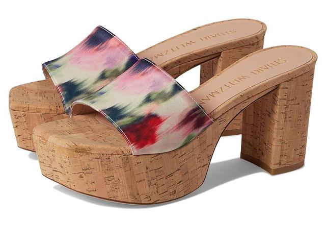 Stuart Weitzman Squarehigh Platform 95 Slide (Watercolor) Women's Shoes Product Image