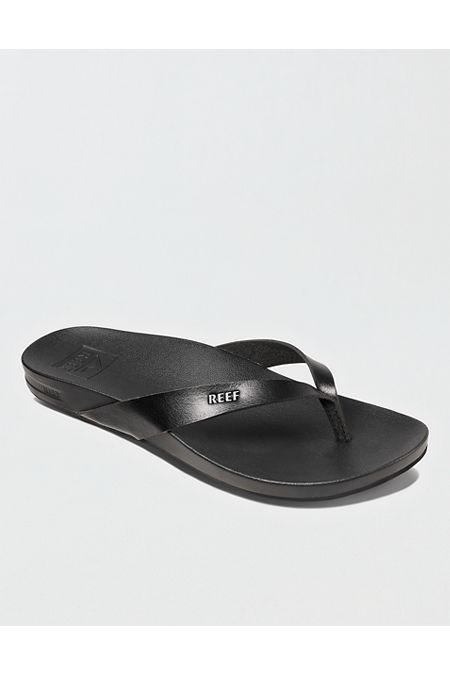 Reef Womens Cushion Court Flip Flop Womens Black 6 Product Image