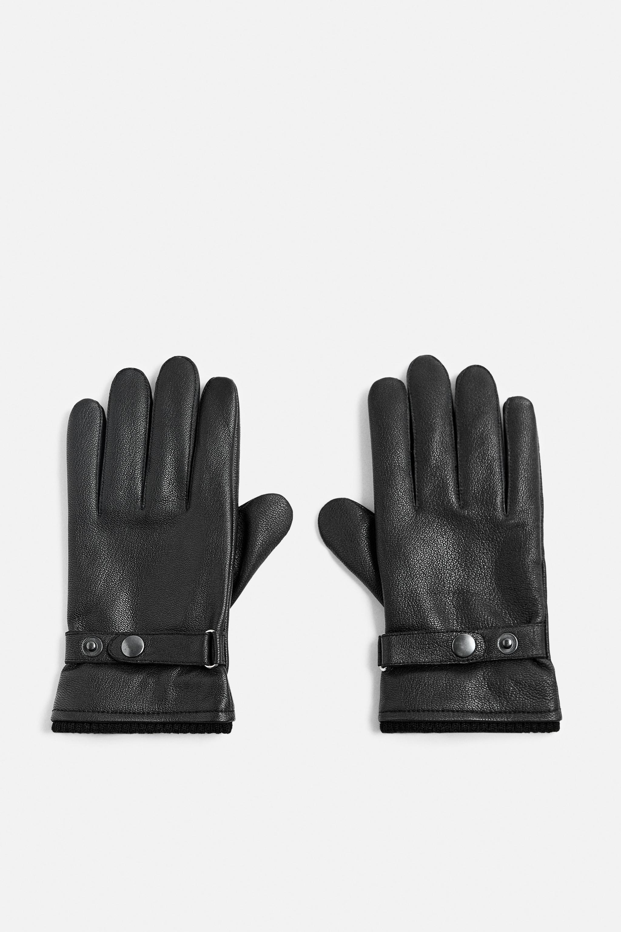 ADJUSTABLE LEATHER GLOVES Product Image