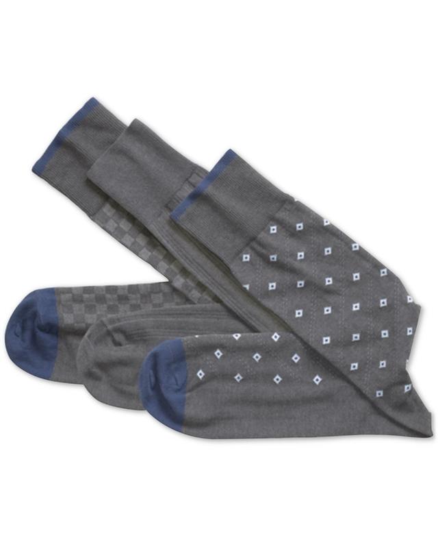 Johnston & Murphy Mens 3-Pk. Assorted Print Socks Product Image