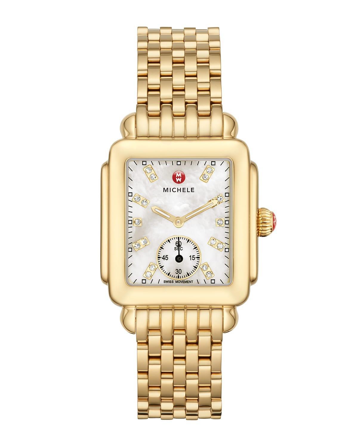 Deco Mid Gold Diamond Dial Watch Product Image