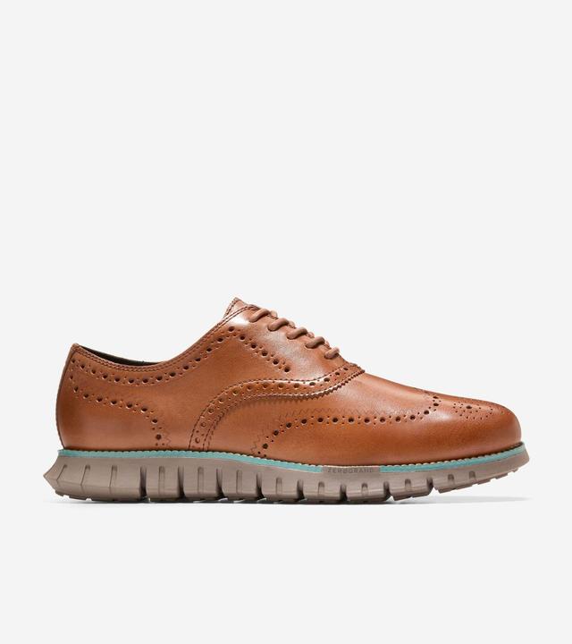 Cole Haan Mens Zergrand Remastered Wingtip Oxford Shoes - Brown Size 10.5 Product Image