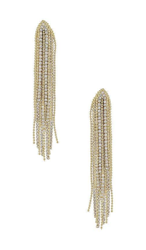 SHASHI Drop Earring in Gold - Metallic Gold. Size all. Product Image