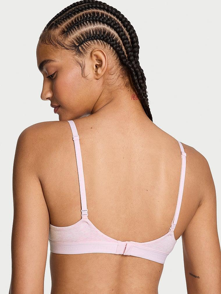 Lightly Lined Full-Coverage Cotton Bra Product Image