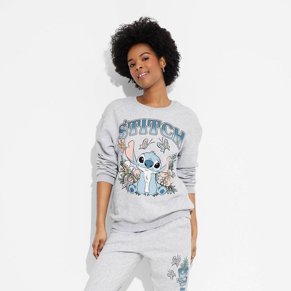 Womens Stitch Nature Graphic Sweatshirt - Heather Gray Product Image