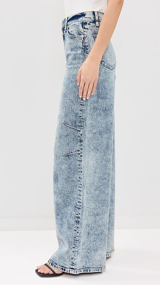 alice + olivia Tucker Baggy Jeans with Darted Knees | Shopbop Product Image