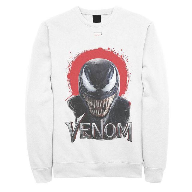 Mens Marvel Venom Red Splatter Halo Graphic Fleece Pullover Product Image