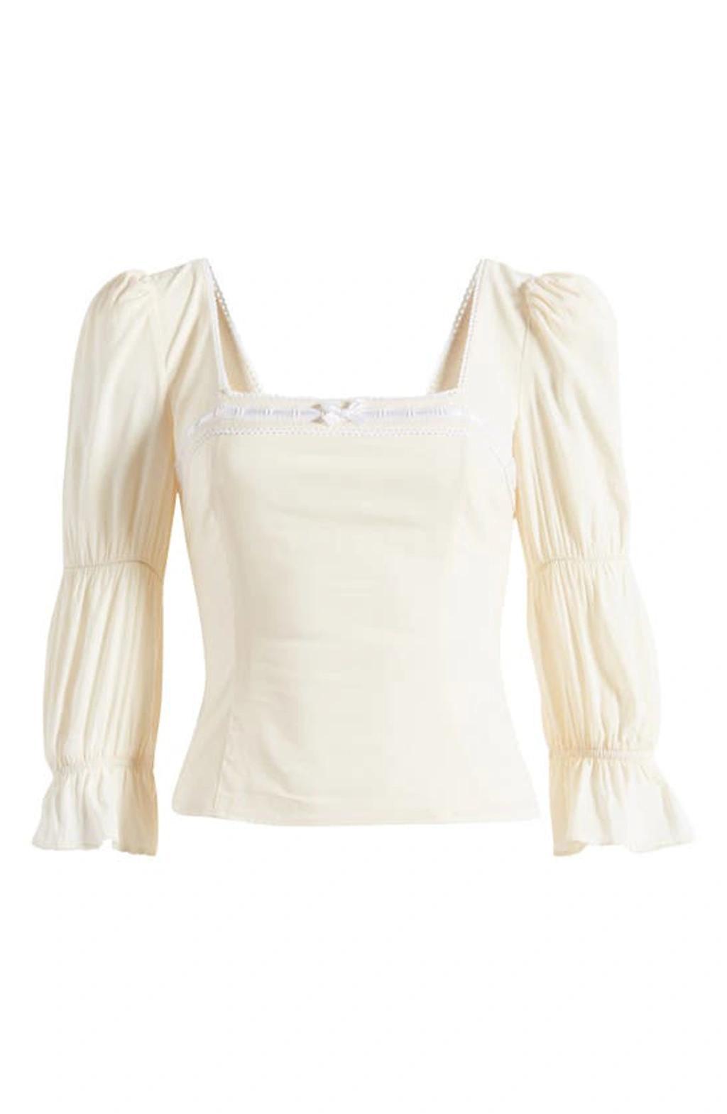 Amalie Top In Cream Product Image