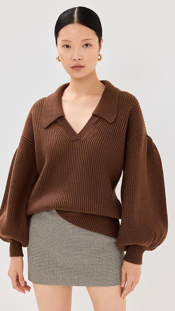 Kika Vargas Greta Sweater Tobacco Cashmere | Shopbop Product Image