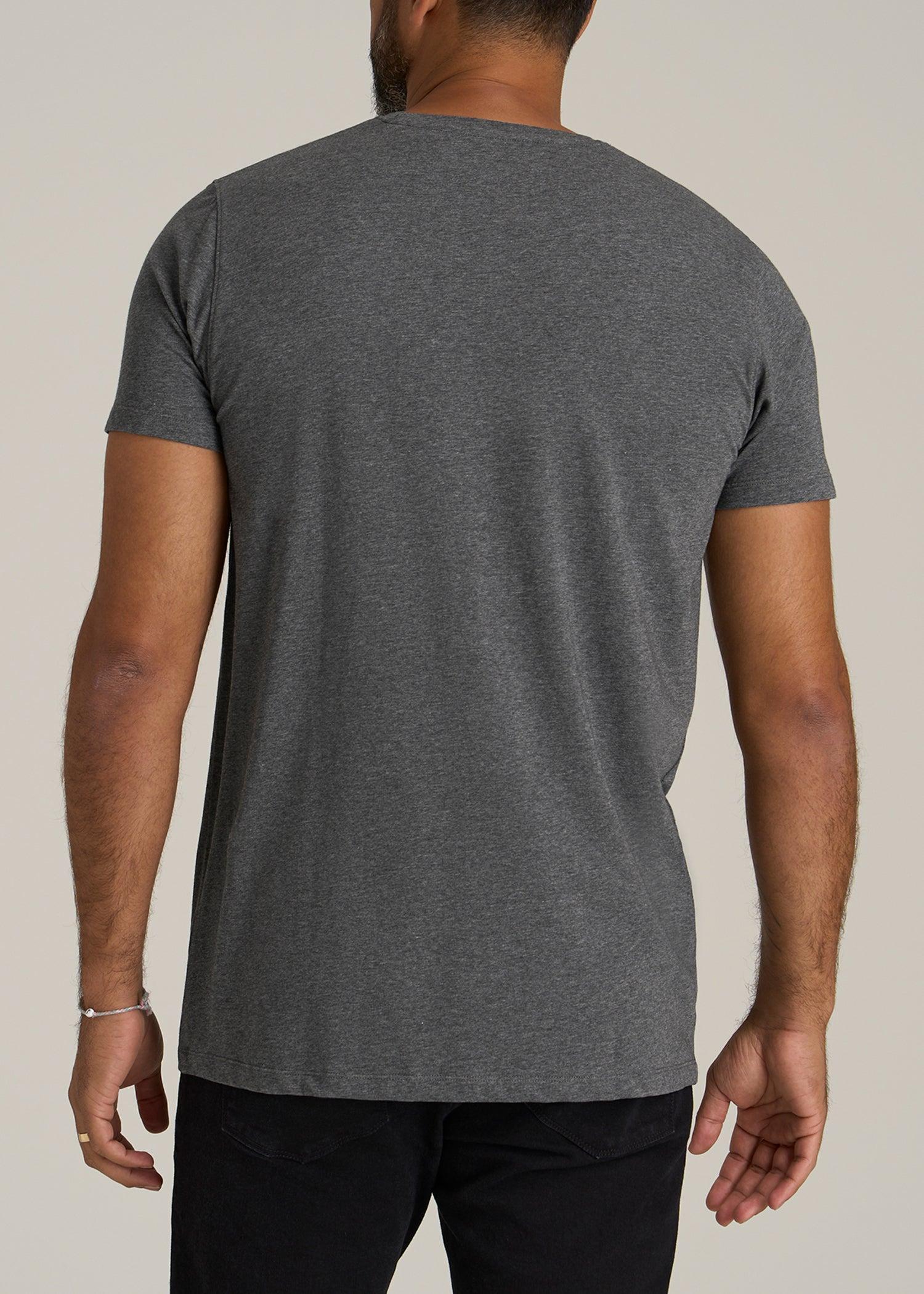 Regular Corporate Logo Tee for Men in Charcoal Mix Male Product Image