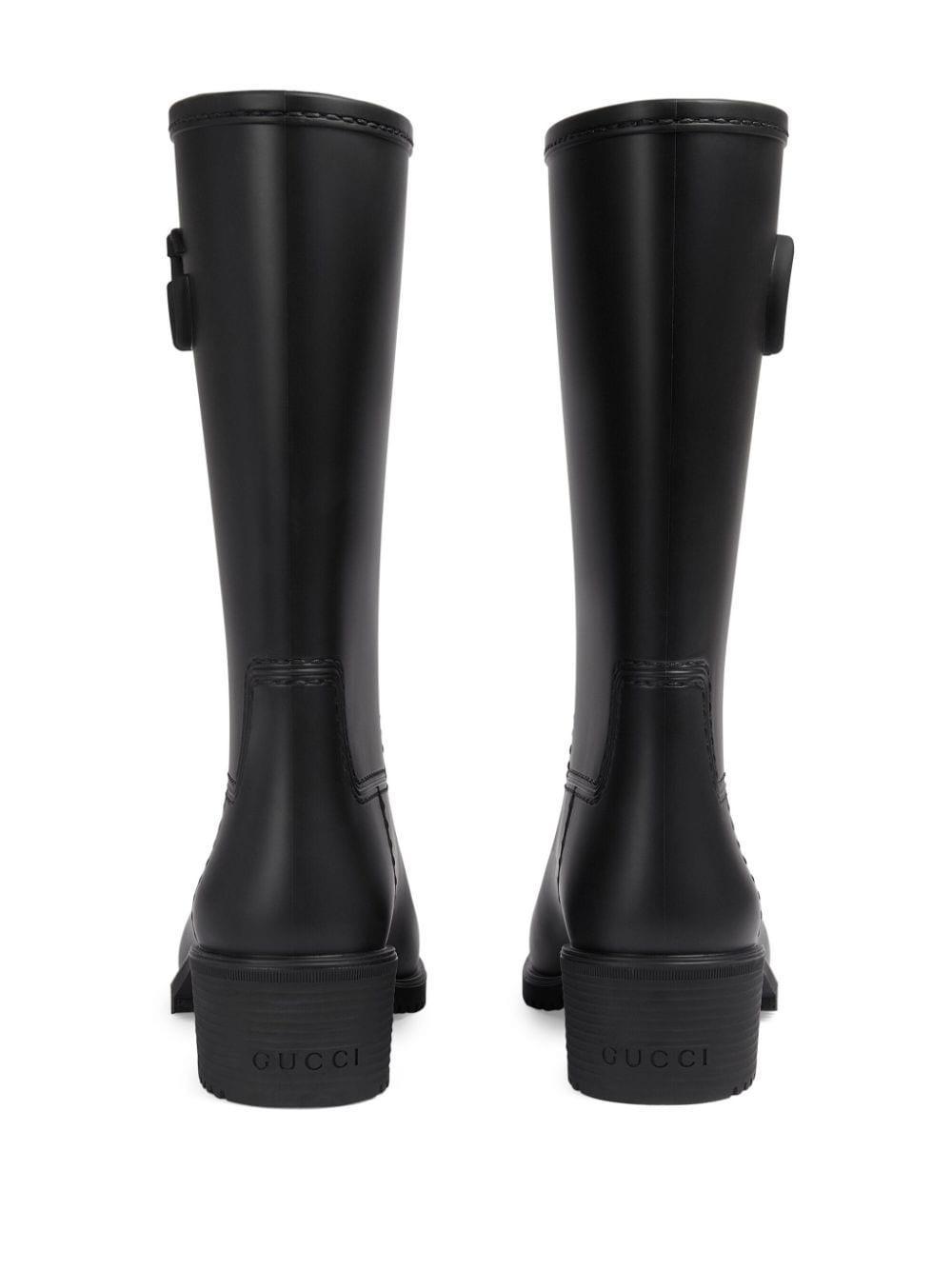 Rubber Rain Boots In Black Product Image