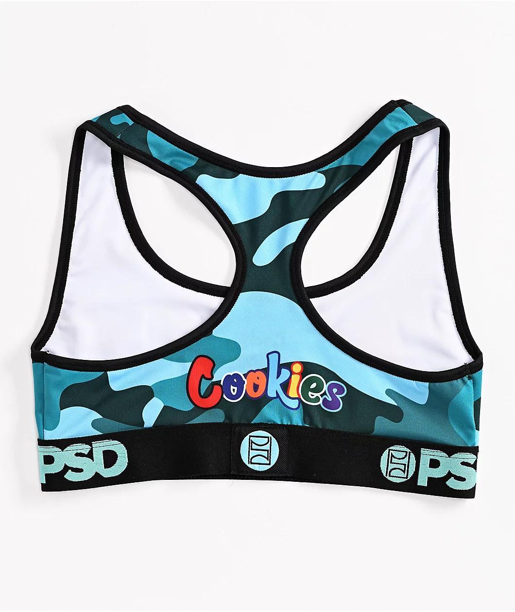 PSD x Cookies Blue Camo Sports Bra Product Image