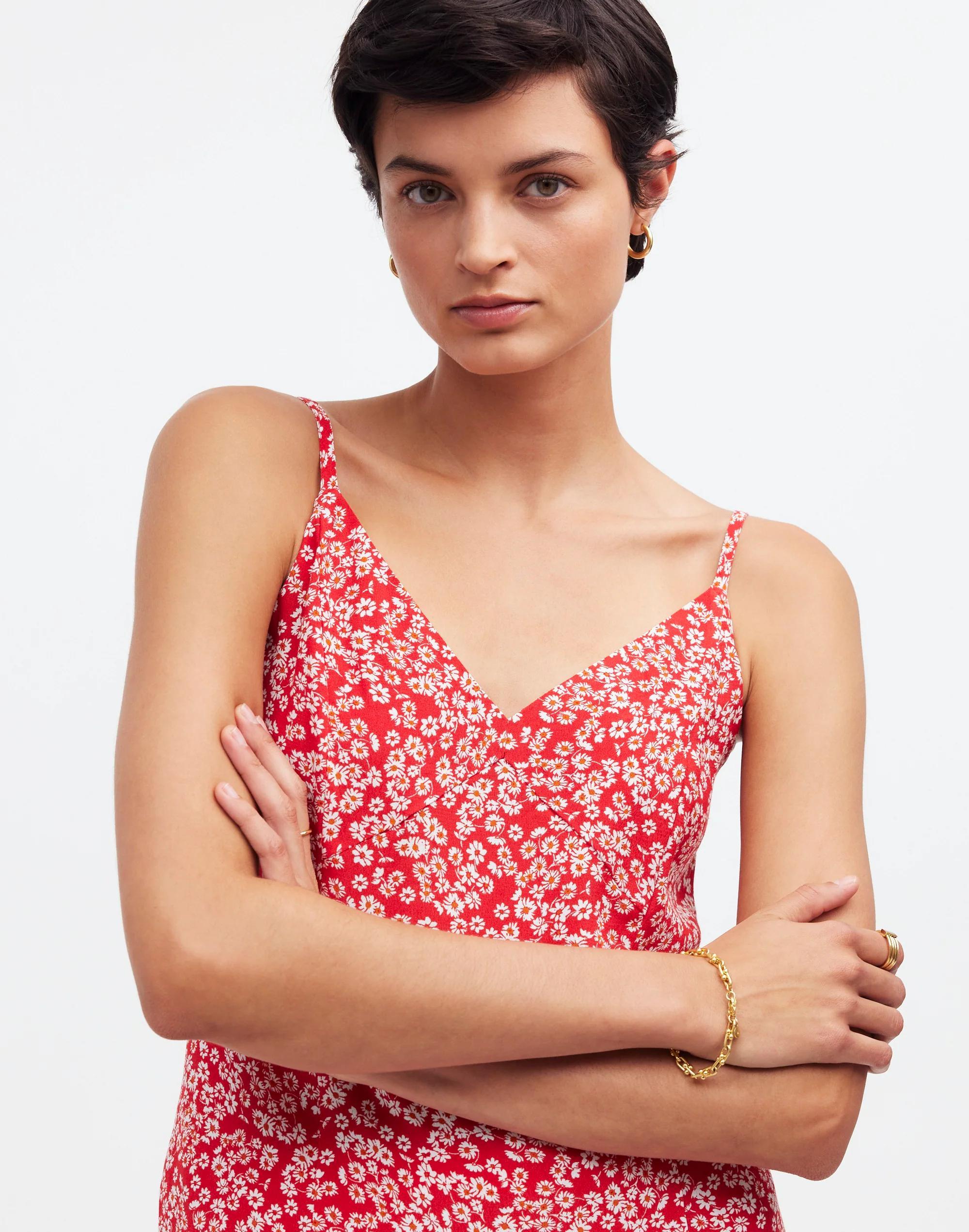 V-Neck Cami Tank in Floral Product Image