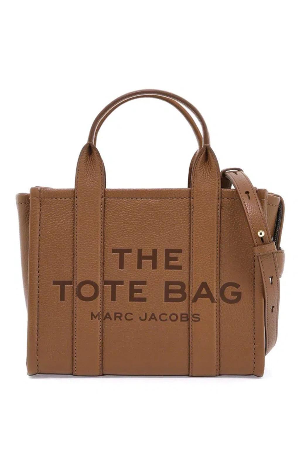 The Leather Small Tote Bag In Brown product image