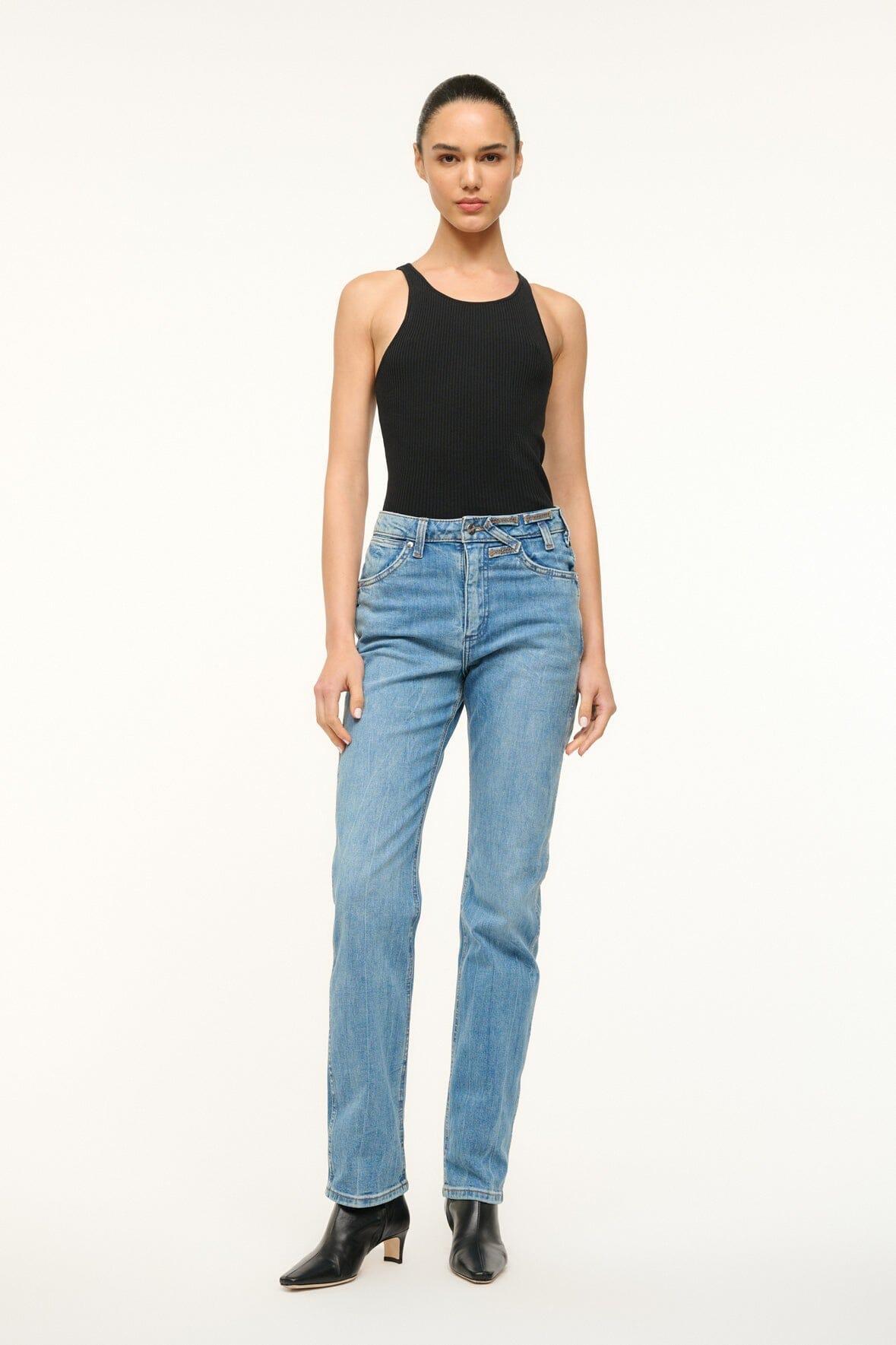 STAUD + WRANGLER THE EVERYDAY JEAN | MID BLUE product image