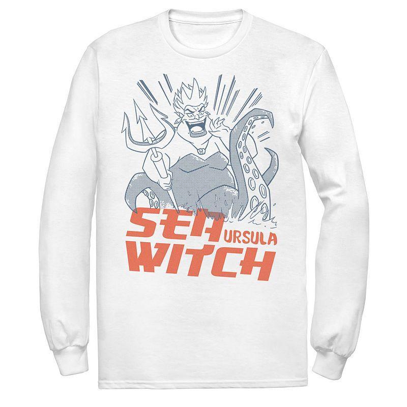 Mens Disney The Little Mermaid Ursula Sea Witch Portrait Long Sleeve Tee Product Image