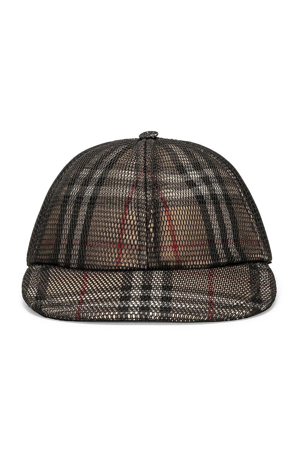 Burberry Mesh Baseball Hat in Brown Product Image