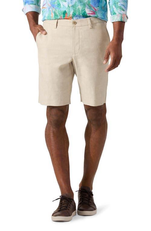 Tommy Bahama Lahaina Bay Flat Front Linen Blend Shorts Product Image