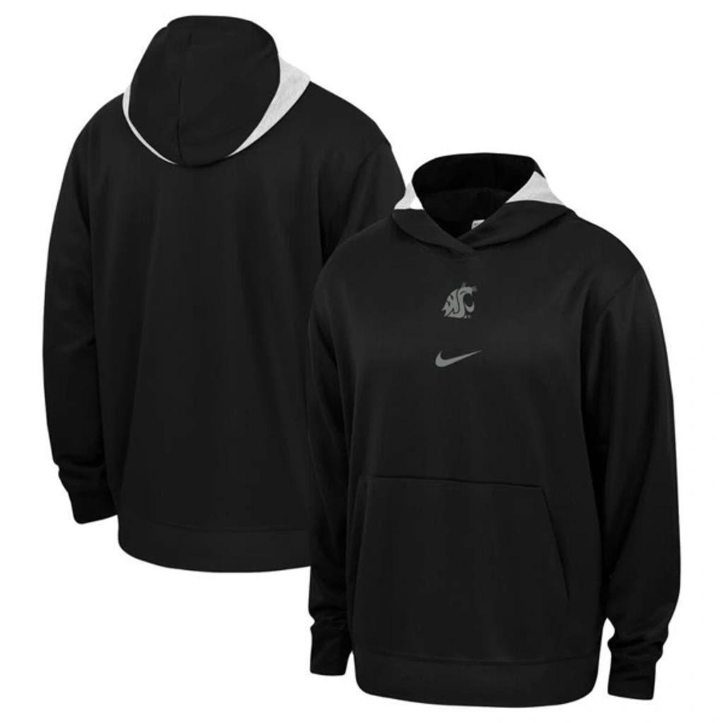 Mens Nike Black Washington State Cougars Basketball Spotlight Performance Pullover Hoodie Product Image