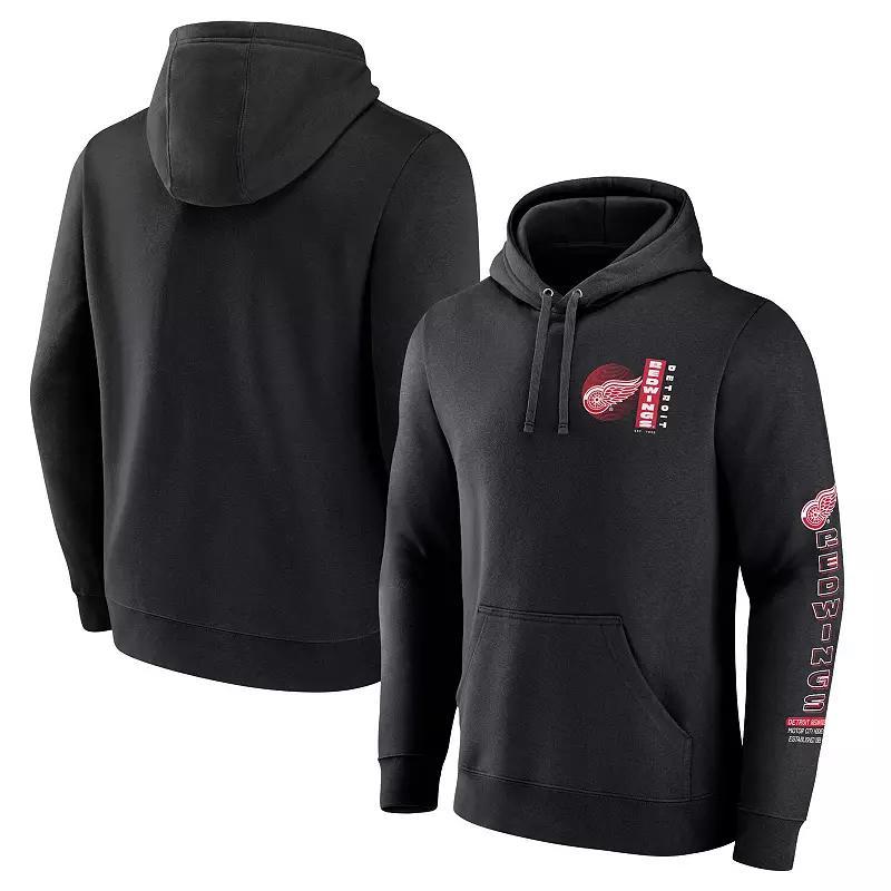 Mens Fanatics Detroit Red Wings Revolution Pullover Hoodie Product Image