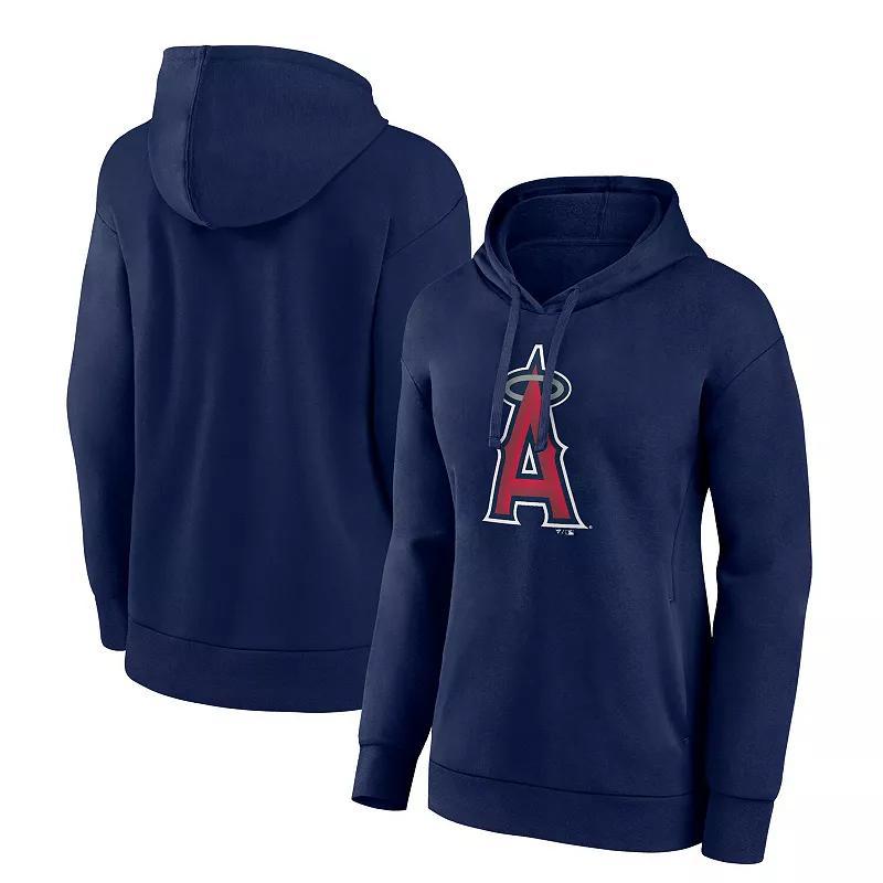 Womens Fanatics Branded Los Angeles Angels Logo Pullover Hoodie Blue Product Image