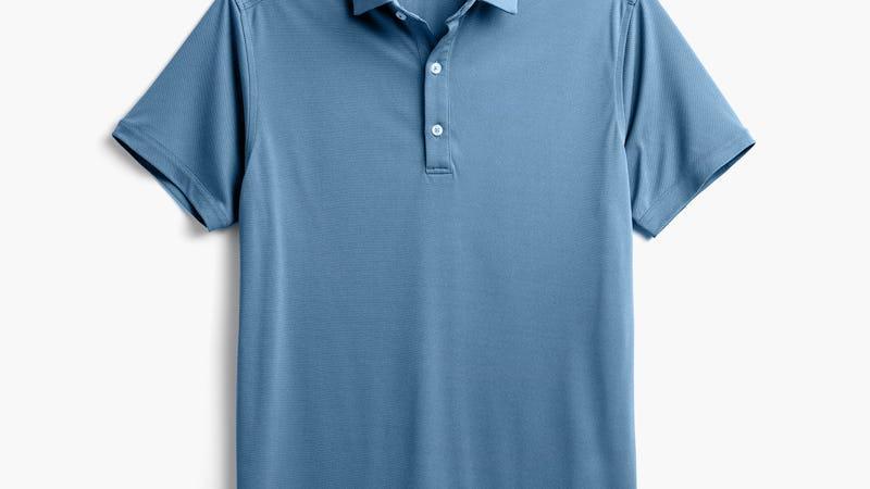 Atlantic Blue Oxford Men's Apollo Polo Product Image