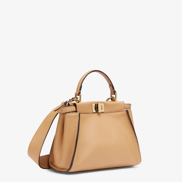 Peekaboo MiniBeige leather bag Product Image