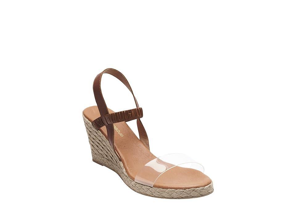 Andre Assous Alberta (Clear/Cuero) Women's Shoes Product Image