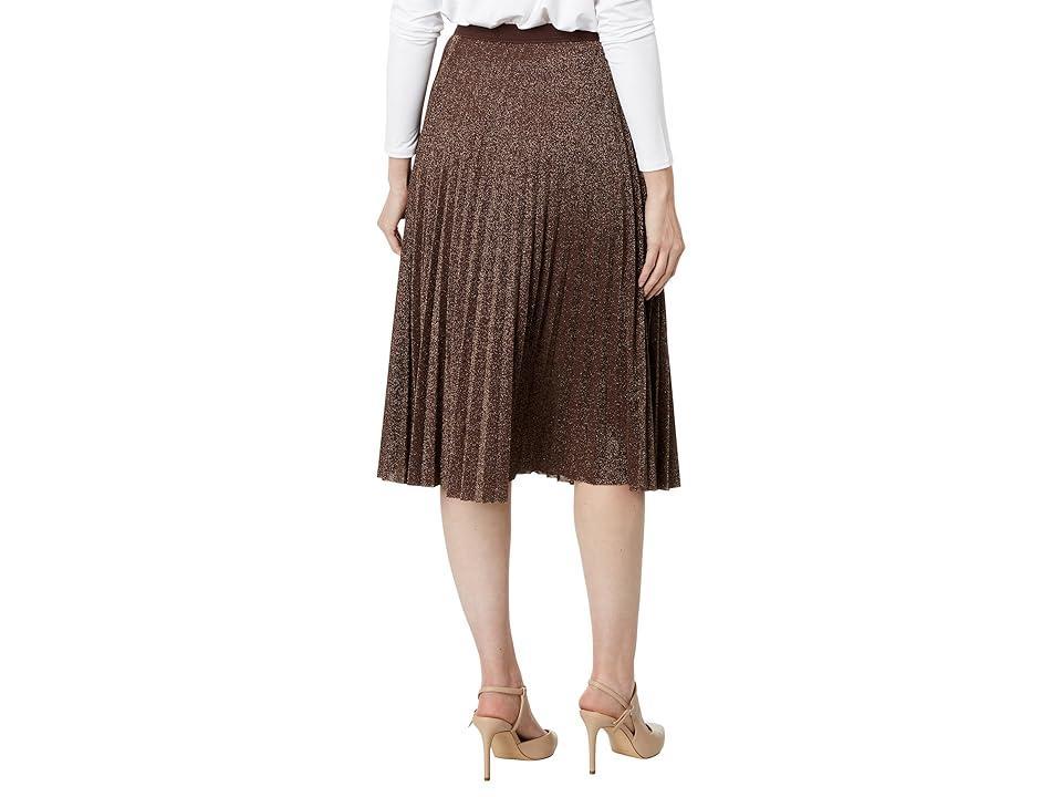 Elliott Lauren Pretty Pleats Metallic Pull-On Skirt Women's Skirt Product Image