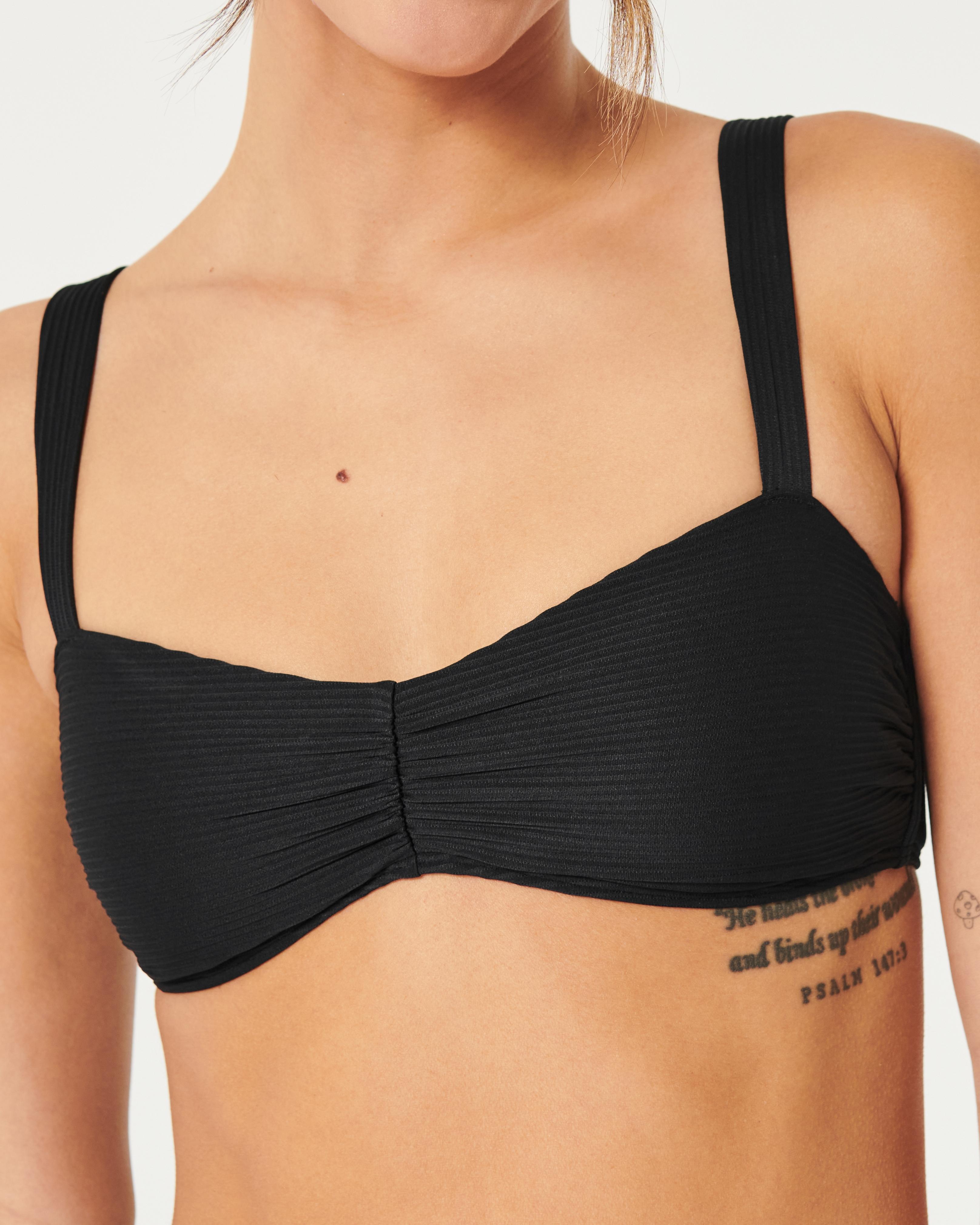 Ribbed Scoop Bikini Top Product Image