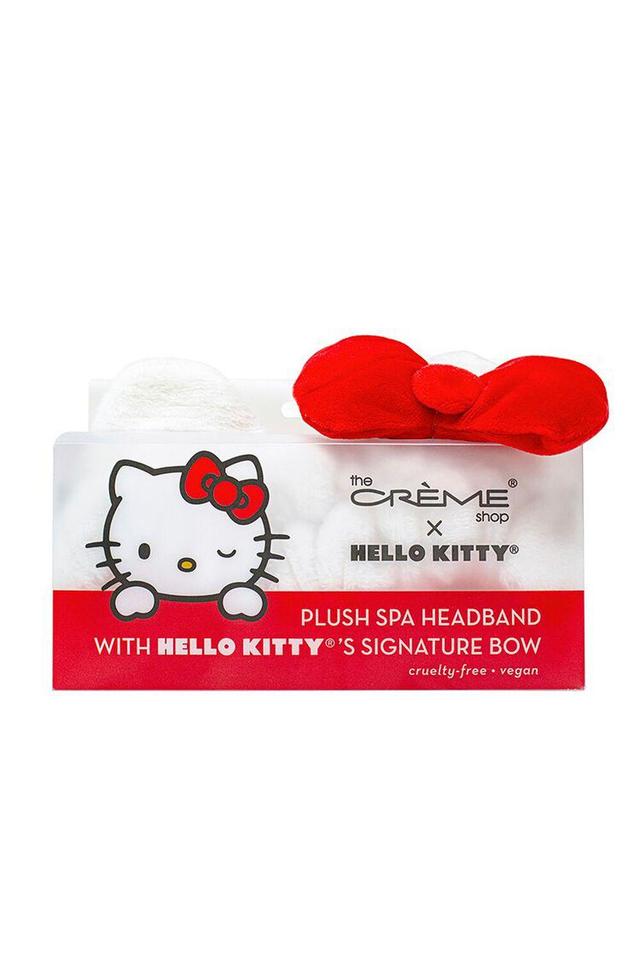 The Crème Shop Signature Hello Kitty Bow Plush Spa Headband | Forever 21 Product Image