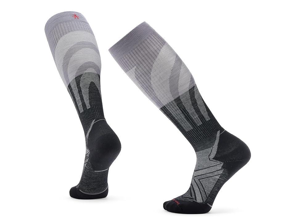 Smartwool Run Targeted Cushion Compression Over-the-Calf Men's No Show Socks Shoes Product Image