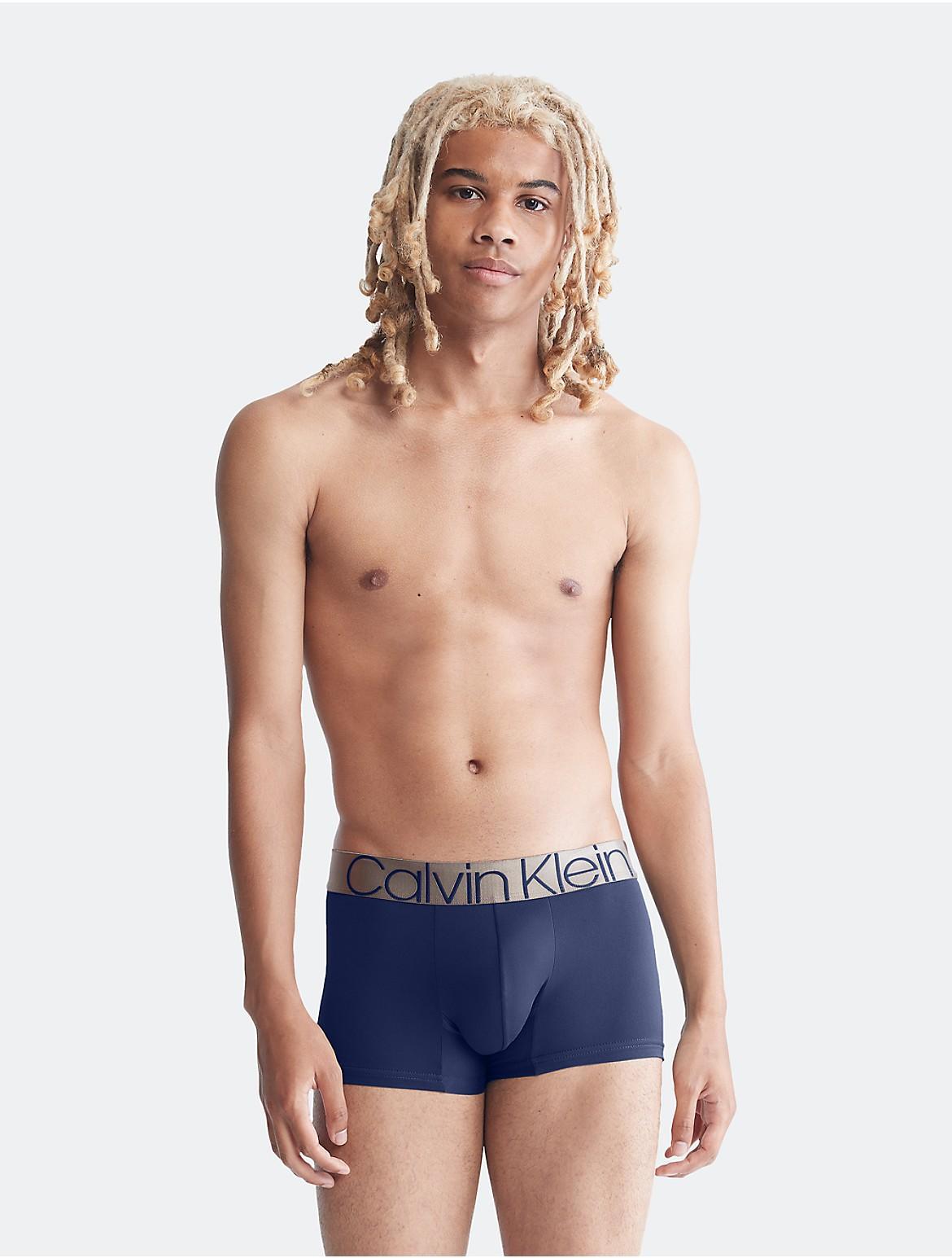 Calvin Klein Mens Icon Micro Low Rise Trunk - Blue - S Product Image