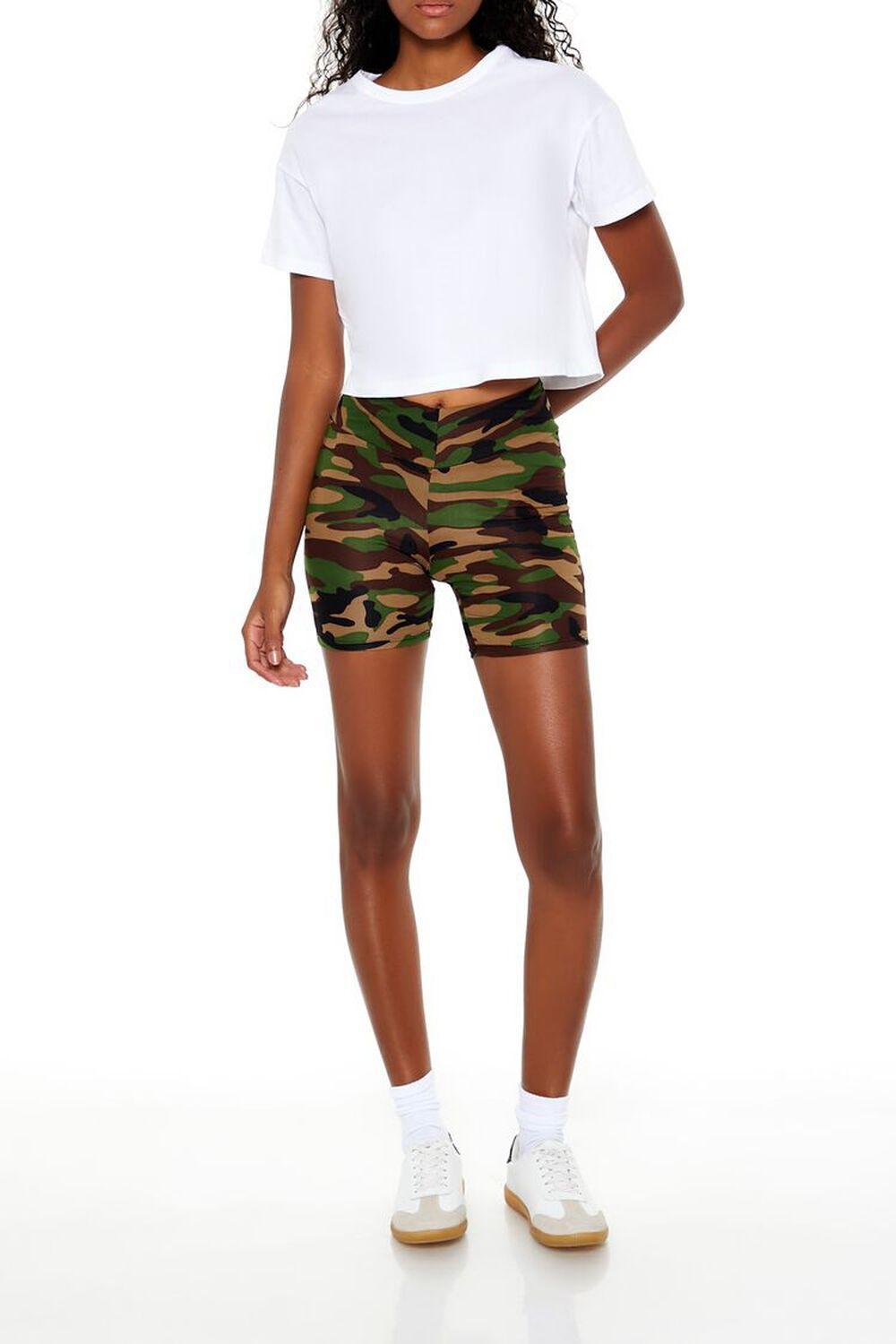 Camo Print Biker Shorts | Forever 21 product image